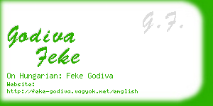 godiva feke business card